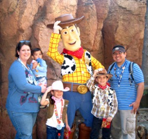 Family at Disneyland Family at Disneyland