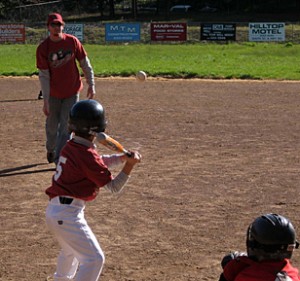 Isaiah up to bat Isaiah up to bat